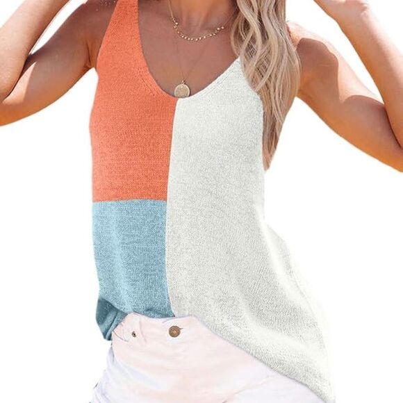 Color Block Tank 🧡 - Picture 1 of 5